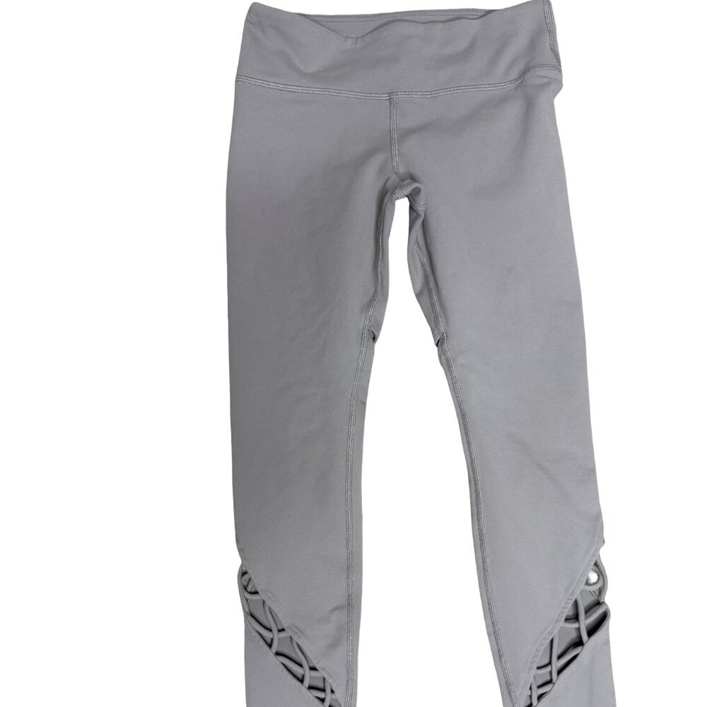ALO YOGA BEIGE/GRAY ENTWINE FULL LENGTH LEGGINGS SIZE S - MSRP$108